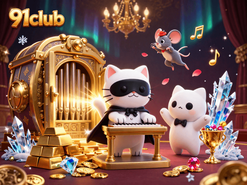 Engage with vibrant 91club casino action featuring dynamic characters, golden treasures, and excitement.