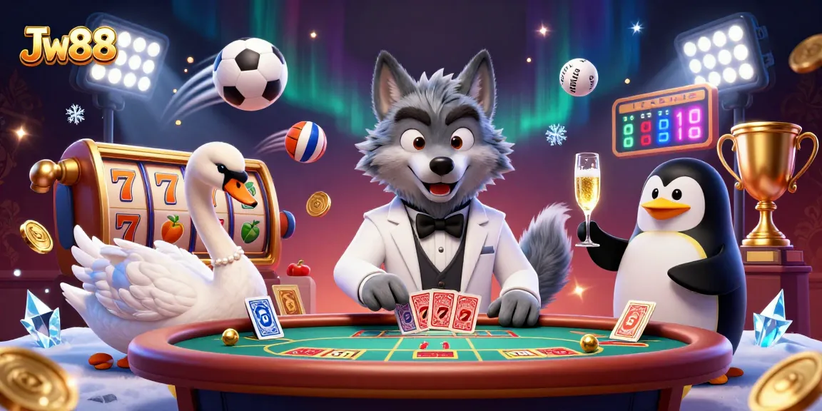 Engage with Jw88's thrilling baccarat experience featuring luxurious characters and dynamic game elements.
