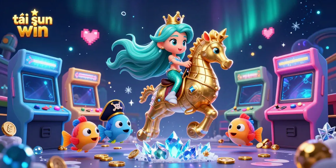 Experience vibrant gameplay with tải sun win showcased in a magical underwater setting filled with iconic gaming elements.