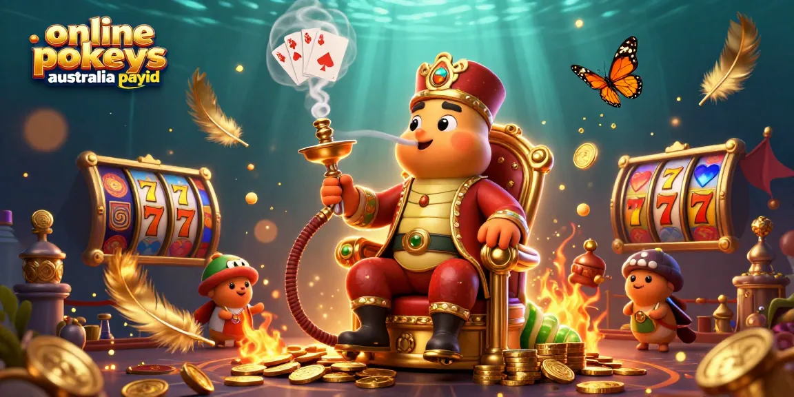 Engage with online pokies in Australia PayID casinos, featuring dynamic characters and festive atmosphere.