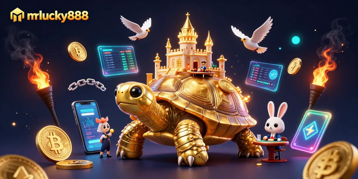 Embrace the thrilling action at mrlucky888 with a vibrant 3D casino illustration showcasing an innovative gaming scene.
