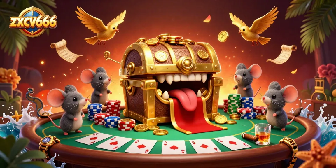 Join the thrill at zxcv666, with exciting poker action and dazzling treasure motifs!