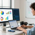 Melihat GEGESLOT di ruang kerja pemasaran digital yang kreatif dan dinamis.
