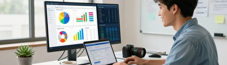 Melihat GEGESLOT di ruang kerja pemasaran digital yang kreatif dan dinamis.